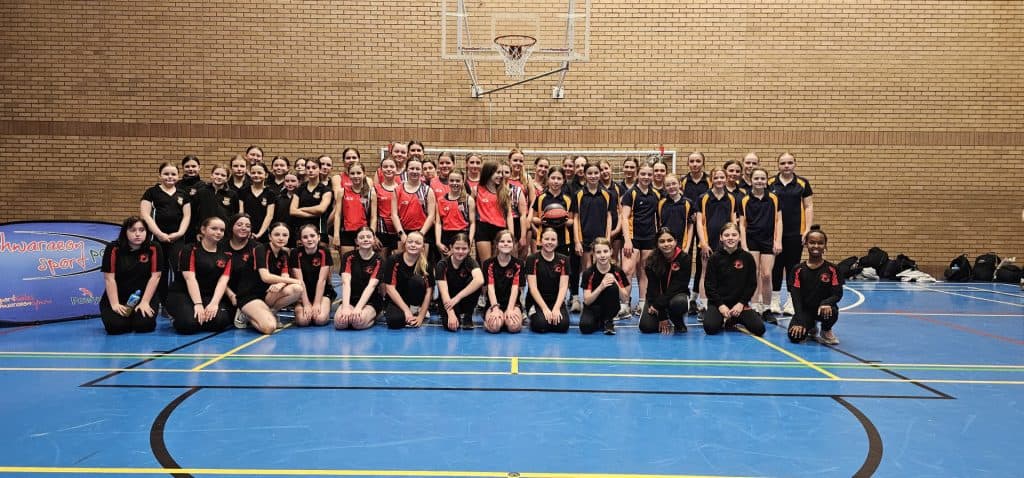 Year 7 and 8 Powys girls school tournament