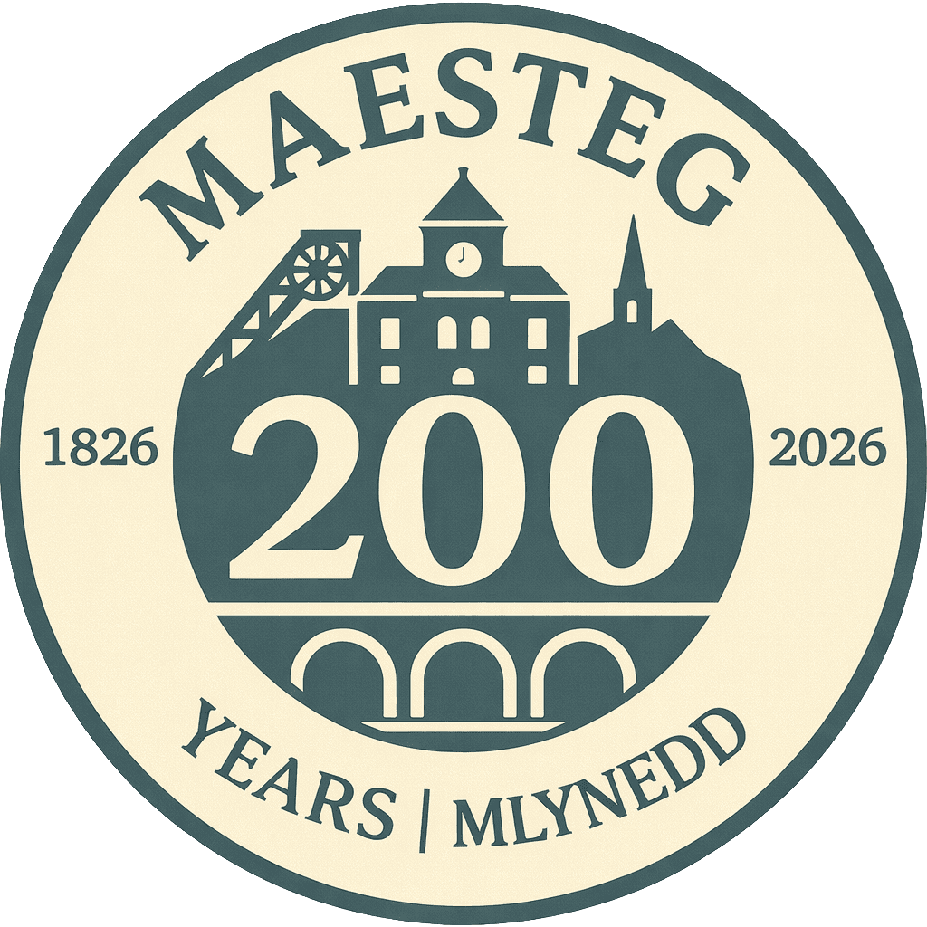 Maesteg 200 Logo Cymraeg